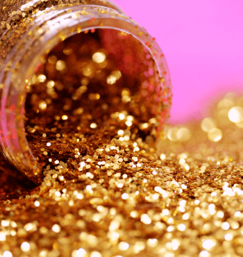 Golden glitter